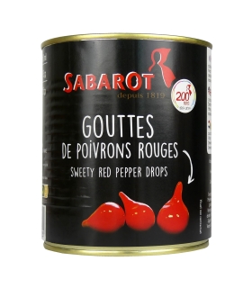 Gouttes de poivrons rouges 325g - Sabarot