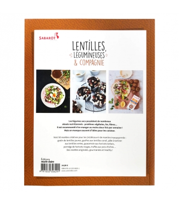 Livre de recettes  "Lentilles, Légumineuses & Compagnie" - Sabarot