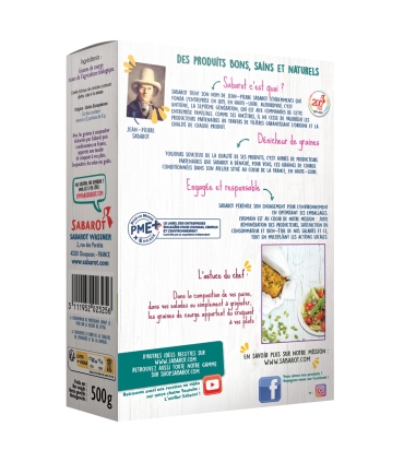 Céréales et graines - Graines de courge Bio 500g - Sabarot