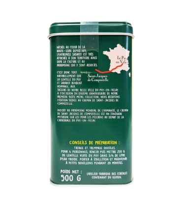 Boîte Collection Lentille verte du Puy A.O.P. 500g "Edition limitée" - Sabarot