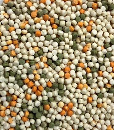 Perles de couscous tricolores matière brute - Sabarot