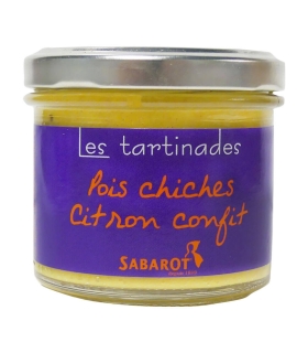 Tartinade - Pois chiches /Citron confit 110g - Sabarot
