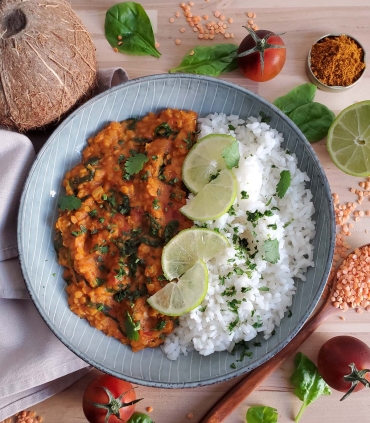 Recette lentilles corail 1kg - Sabarot