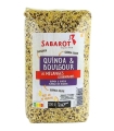 Céréales et graines - Céréales en mélange - Mélange quinoa et boulgour sachet 500g recto - Sabarot