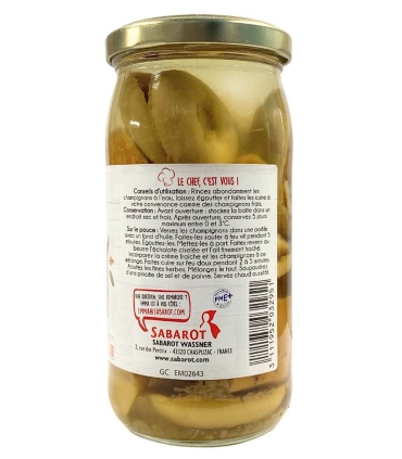 Champignons - Cèpes extra en bocal 185g - Sabarot