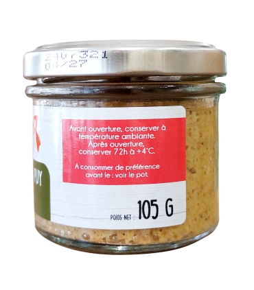 Apéritifs - Tartinade Lentille verte du Puy et courgette 105g côté - Sabarot