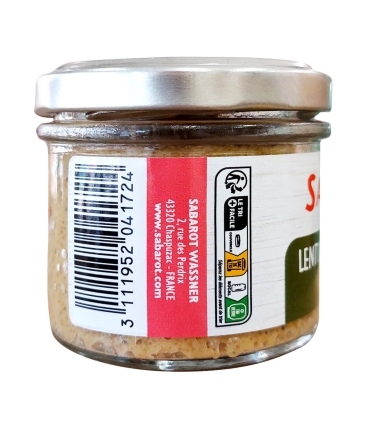 Apéritifs - Tartinade Lentille verte du Puy et courgette 105g côté - Sabarot