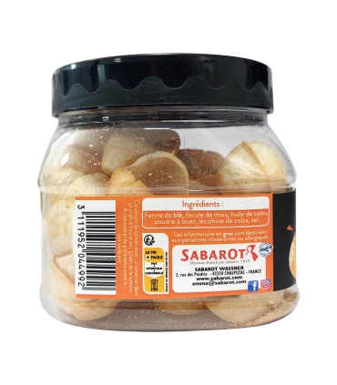 Escargots - Coquilles et croqu'in - Croqu'in Escargots - La coquille à croquer - Pot 40g côté - Sabarot