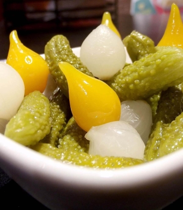 Recette à base de gouttes de poivrons jaunes - Sabarot