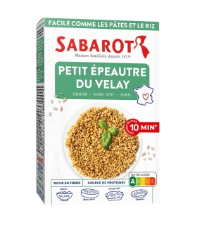 Cereals and seeds - Einkorn from Velay France quick cooking 10 minutes 400g front - Sabarot