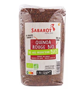 Céréales et graines - Quinoa rouge bio 1kg - Sabarot