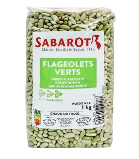 Dried pulses - Green flageolets beans 1kg - Sabarot