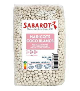Dried pulses - White coco beans 1kg - Sabarot