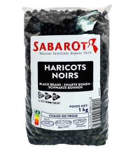 Dried pulses - Black beans 1kg bag - Sabarot