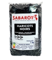 Dried pulses - Black beans 1kg bag - Sabarot
