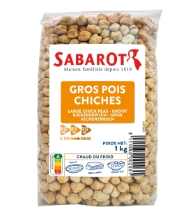 Dried pulses - Large couscous chickpeas 1kg - Sabarot