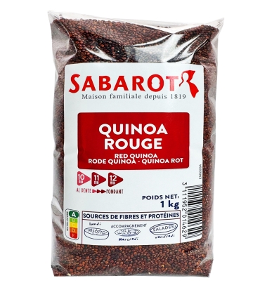 Céréales et graines - Quinoa rouge 1kg - Sabarot