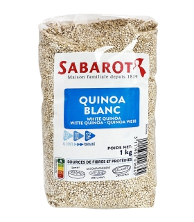 Céréales et graines - Quinoa blanc 1kg - Sabarot