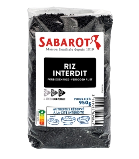 Cereals and Seeds - Forbidden black rice - 950g Bag - Sabarot