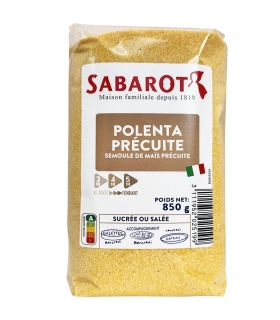 Cereals and seeds - Pre-cooked polenta - 850g bag - Sabarot