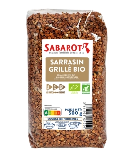 Cereals and seeds - Organic toasted buckwheat - 500g Bag - Sabarot
