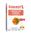 Dried pulses and lentils - Red split lentils quick cooking 8 minutes 450g - Sabarot