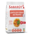 Dried pulses - Lentils - Red split lentils from France - Paper bag 240g - Sabarot