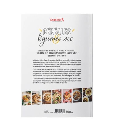 Livre de recettes - Céréales & légumes secs - 4ème de couverture - Sabarot