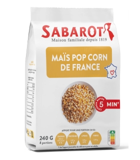 Popcorn Corn from France - 240g Paper Bag - Sabarot