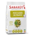 Dried pulses - Dried peas - Split peas from France - Paper bag 240g - Sabarot