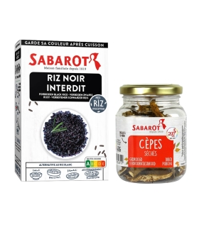 Black forbidden rice risotto pack with porcini - Sabarot
