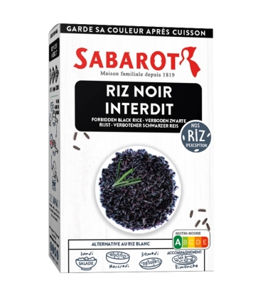 Épicerie & cadeaux - Épicerie salée - Riz noir interdit étui 400g - Sabarot