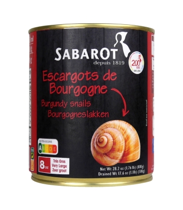 Escargots - Escargots de Bourgogne Très gros 8Dz conserve - Sabarot