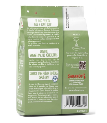 Mélange à poêler "Blé, Lentilles, Tomate et Basilic" - Sachet 280g