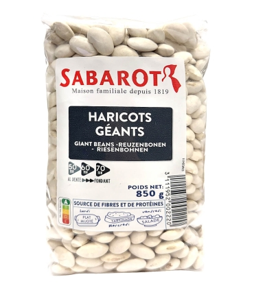 Légumes secs - Haricots secs - Haricots géants sachet 850g - Sabarot