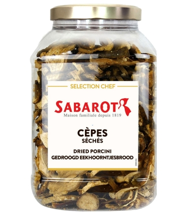Champignons - Cèpes - Cèpes extra séchés pot 500g - Sabarot