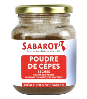 Champignons - Cèpes - Poudre de cèpes séchés pot 100g - Sabarot