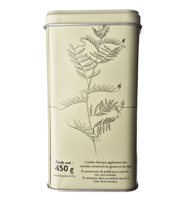 Légumes secs - Lentille verte du Puy A.O.P. - Boîte métal Collection Maison Marcon & Sabarot 450g côté 2 - Sabarot