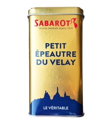Cereals & seeds - Einkorn from Velay - Metal Box Collection Einkorn from Velay 10 minutes 400g back - Sabarot