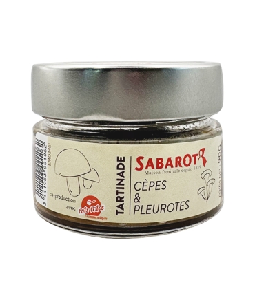 Épicerie & cadeaux - Apéritifs - Tartinade cèpes et pleurotes 90g - Sabarot