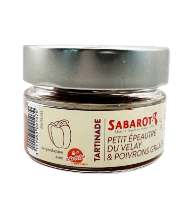 Groceries & gifts - Aperitif - Spread Einkorn from Velay & grilled peppers 90g - Sabarot