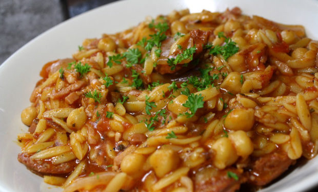 Catalan chickpea risotto