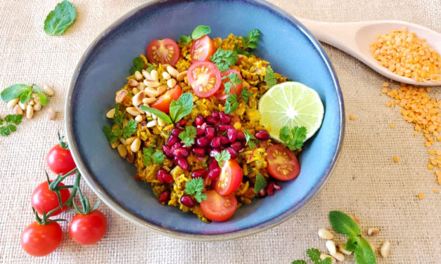 Taboulé riz et légumes secs