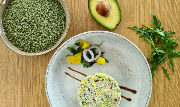Salade de Riz Bambou, avocat et concombre