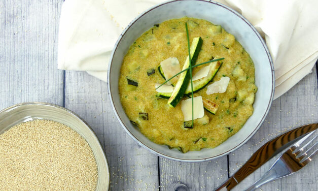 Risotto d’amarante aux courgettes