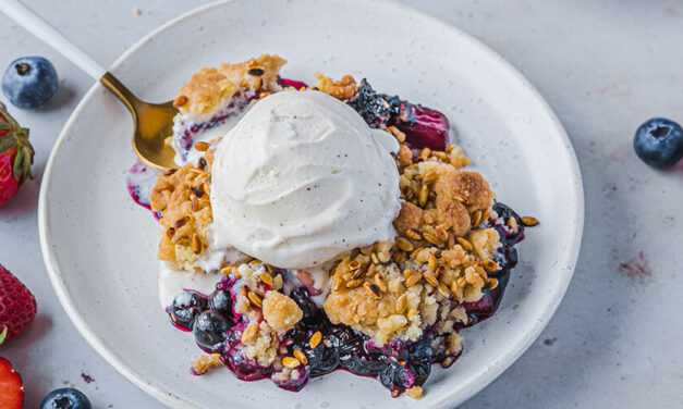 Crumble de Petit Épeautre du Velay aux fruits rouges