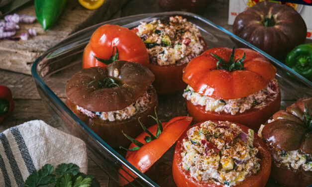 Tomates farcies au Petit Épeautre du Velay