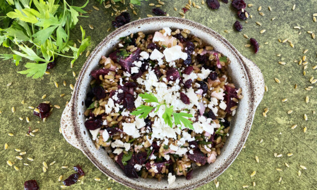Salade de Freekeh, betteraves et feta