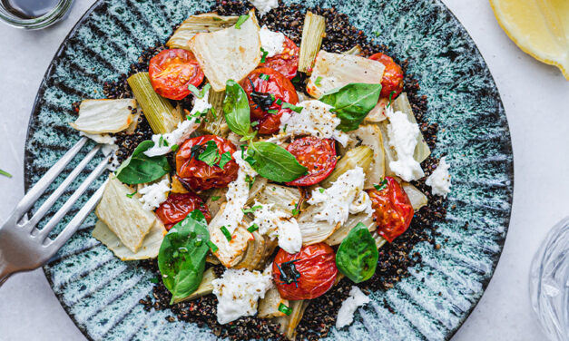 Salade de quinoa noir aux saveurs méditerranéennes