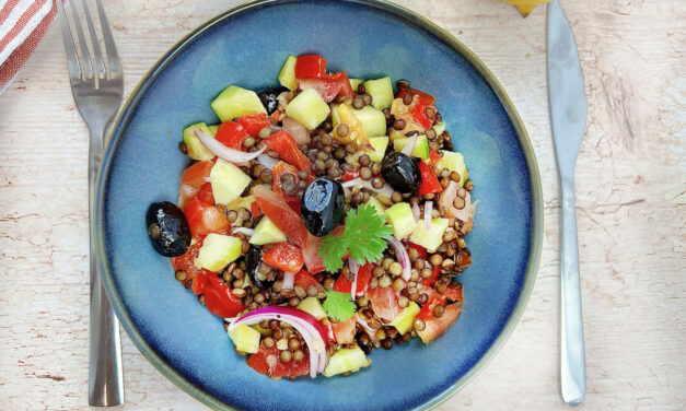 A.O.P. Puy Green Lentil Salad with Sun-Dried Vegetables